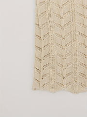 Casual Hollow Out Bell Sleeve Crew Neck Sweater Plus Size
