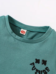 Boys Summer Casual Outfit: T-shirt & Shorts