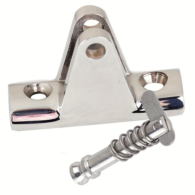 1pc Stainless Steel Concave Deck Hinge With Removable Pin