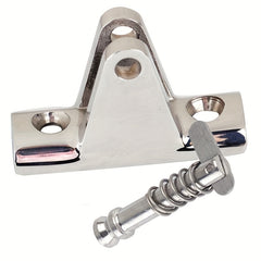 1pc Stainless Steel Concave Deck Hinge With Removable Pin