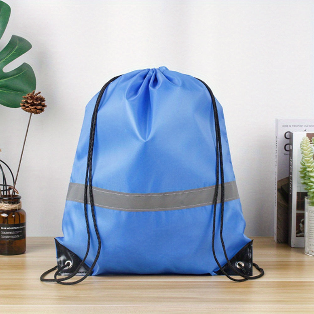 Portable Drawstring Backpack Gym Bag for Trip Travel School