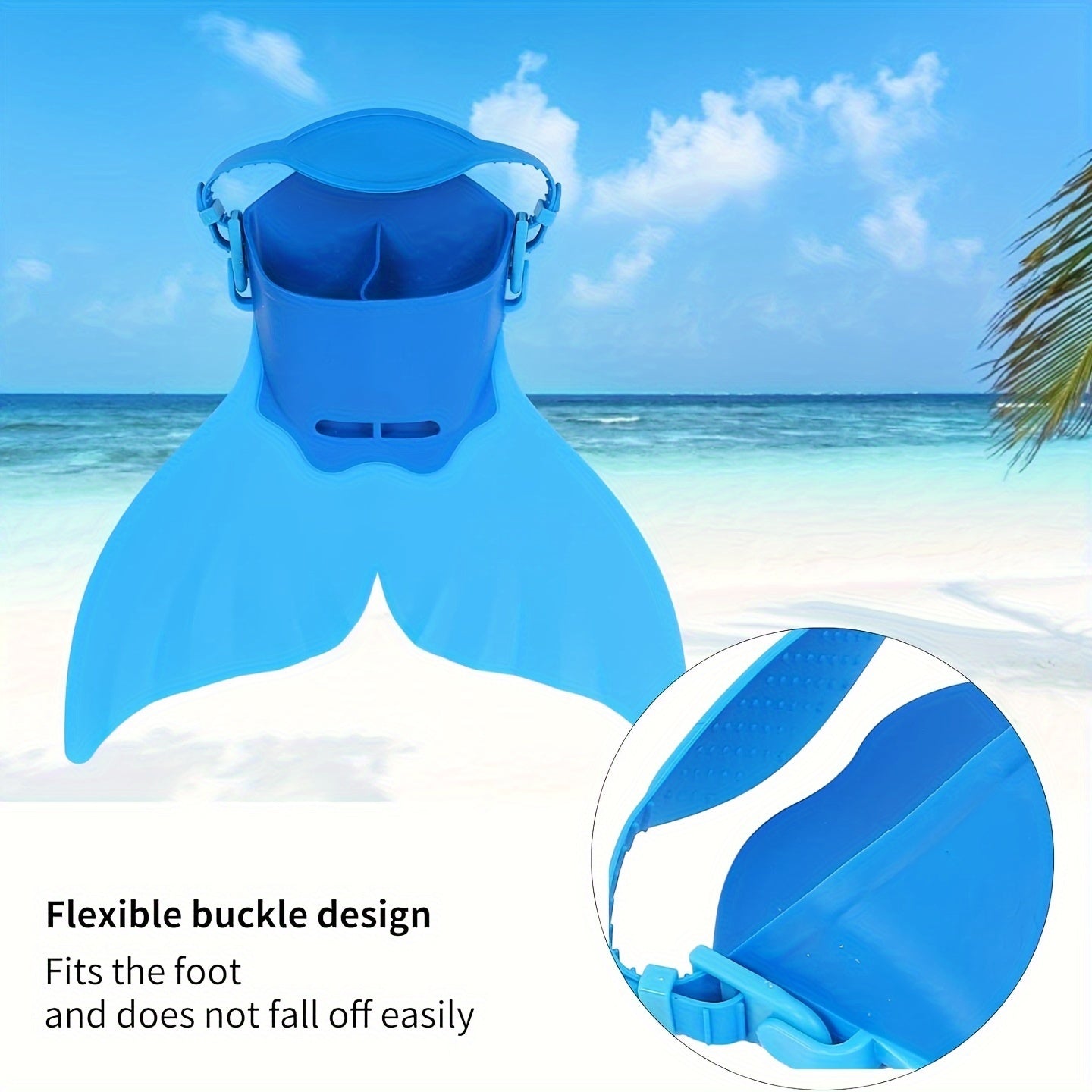 Adjustable Swim Fins for Pool Beach Swimming Diving Summer