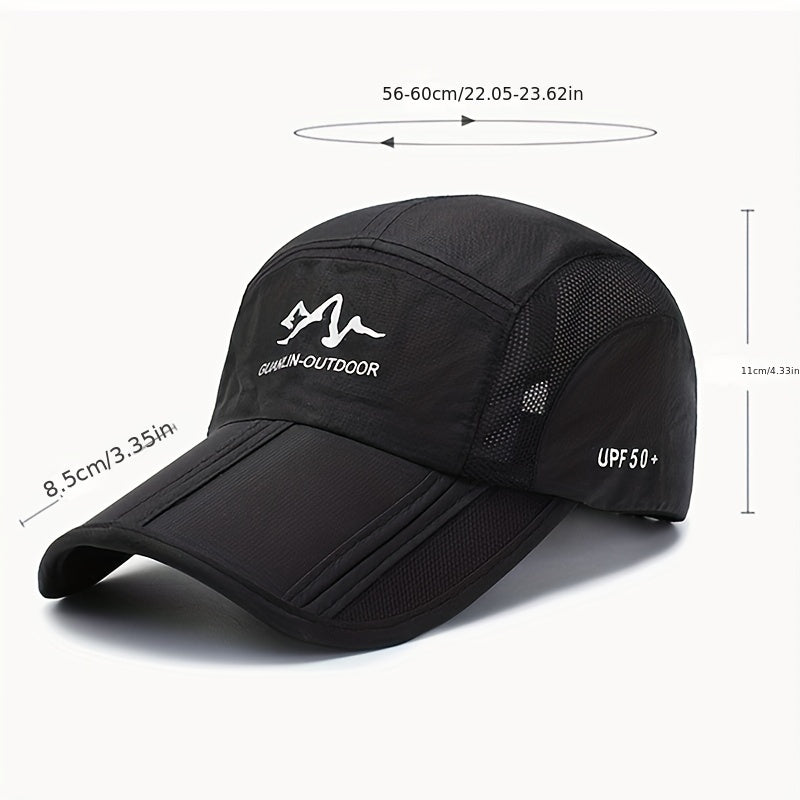Quick Drying Baseball Cap Men Women Snapback Sport Hat Outdoor Sun Protection
