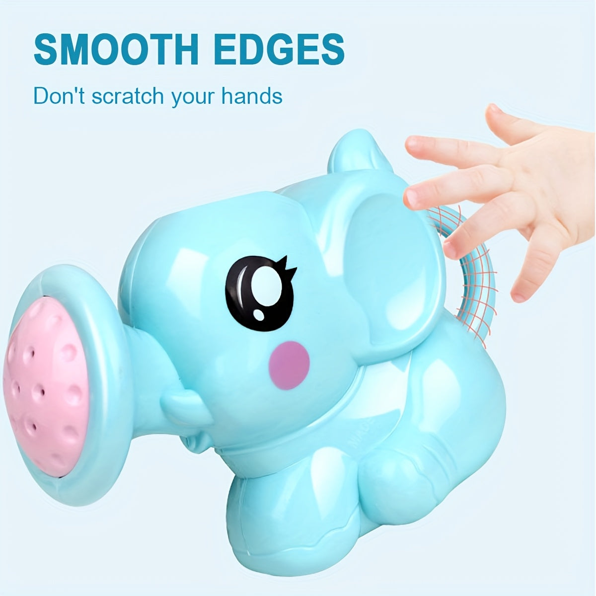 Elephant Shower Kettle Bath Toy Pink Non-Toxic for Kids