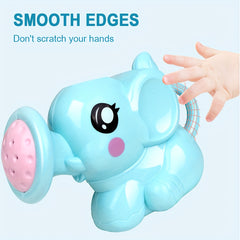 Elephant Shower Kettle Bath Toy Pink Non-Toxic for Kids