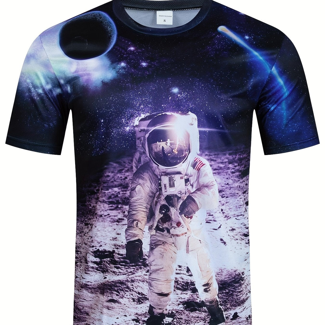 Men's 3D Print Loose T Shirt for Summer Fun