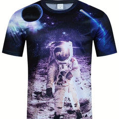Men's 3D Print Loose T Shirt for Summer Fun