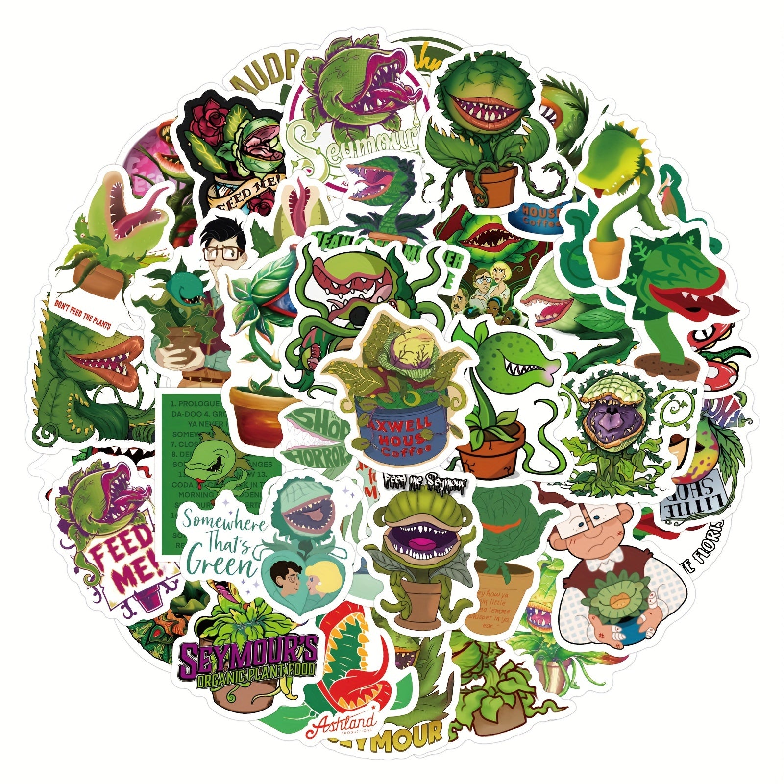 Little Shop Of Horrors Plant Vinyl Waterproof Stickers Decals