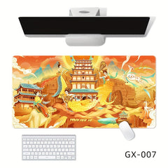 Large Chinese Style Rubber Mouse Pad Non-slip Table Mat