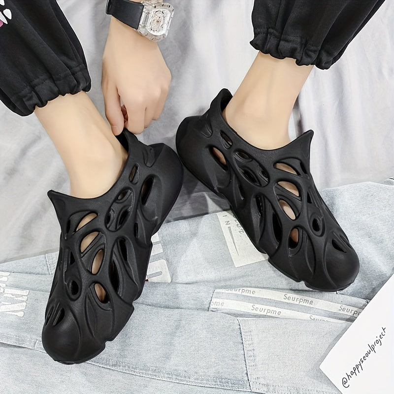 Men's Cut Out Clog Shoes Casual Outdoor Walking Shoes