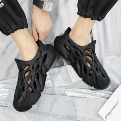 Men's Cut Out Clog Shoes Casual Outdoor Walking Shoes