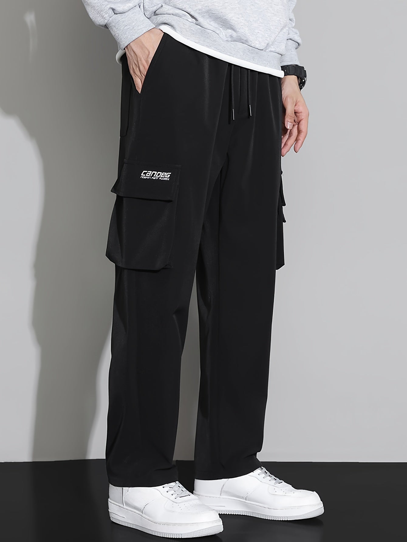 Men's Casual Flap Pocket Straight Leg Pant