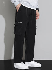 Men's Casual Flap Pocket Straight Leg Pant