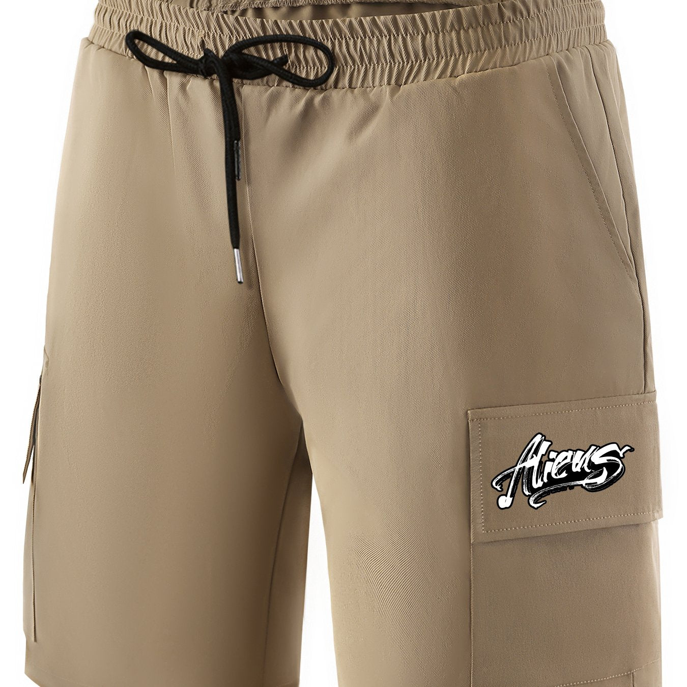 Men's Waist Drawstring Cargo Shorts for Summer