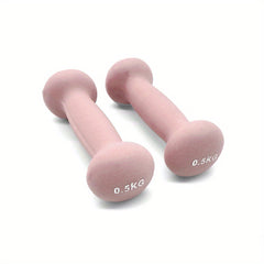 Pair of Solid Iron Dumbbells for Strength Training