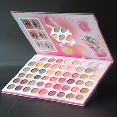 54 Colors Eyeshadow Palette Matte Shimmer Highly Pigmented Waterproof Makeup