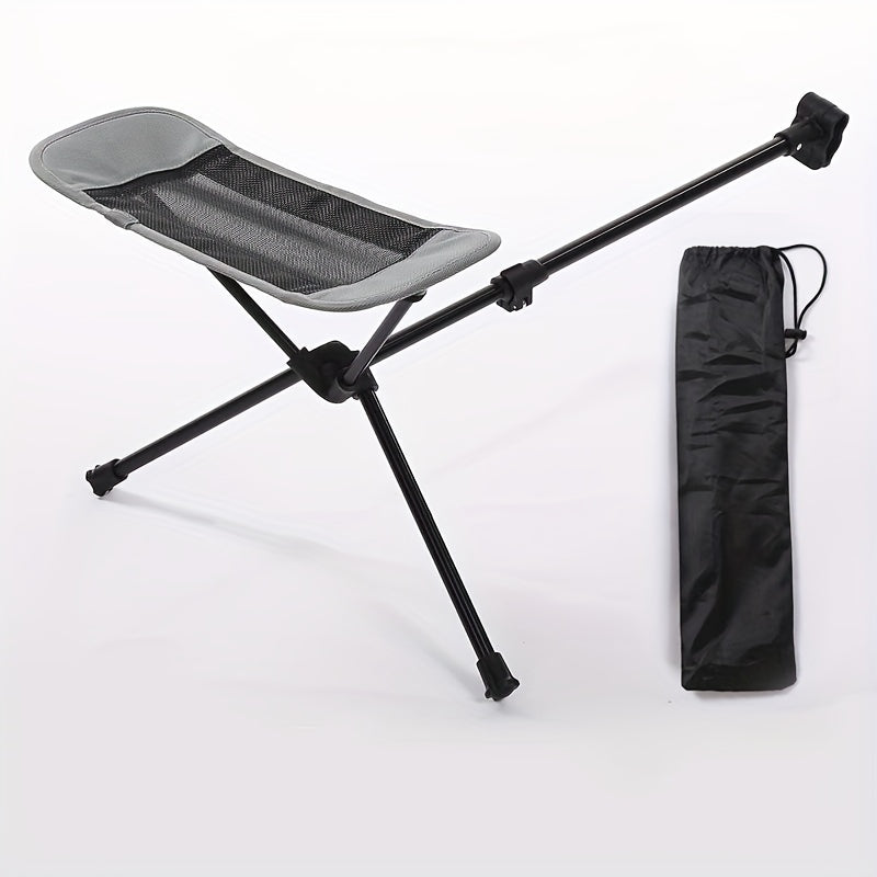 Portable Camping Chair with Footrest and Reclining Swing Feature