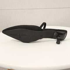 Women's Kitten Heel Slingback Pumps Ankle Strap