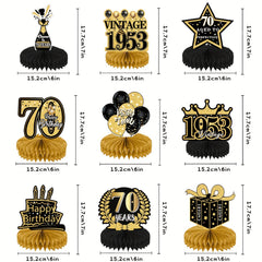 70th Anniversary Table Decorations for Men and Women