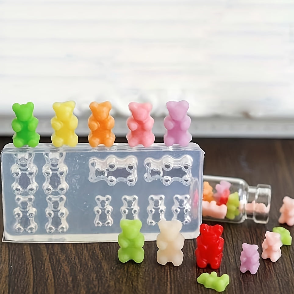 3D Silicone Bear Mold for Nail Art & Earrings