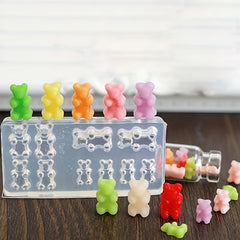 3D Silicone Bear Mold for Nail Art & Earrings