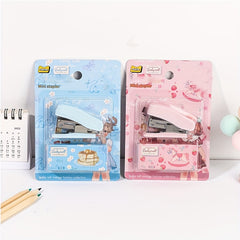 1PC Cartoon Mini Acrylic Stapler Portable Multifunctional Stapler