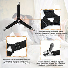 Adjustable Triangle Bed Sheet Holders Clips
