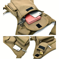 Tactical Canvas Waist Bag for Outdoor Activities