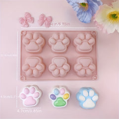 Cat Claw Silicone Mold Candle Soap Drop Glue Mold
