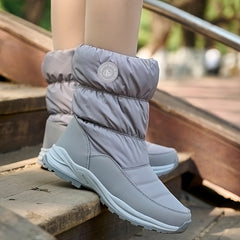 Women's Waterproof Snow Boots Plush Inner Thermal Winter Mid Calf Boots