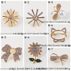 Bow Cat Flower Brooch For Girls Decorative Brooch Pin Clothes Accessories