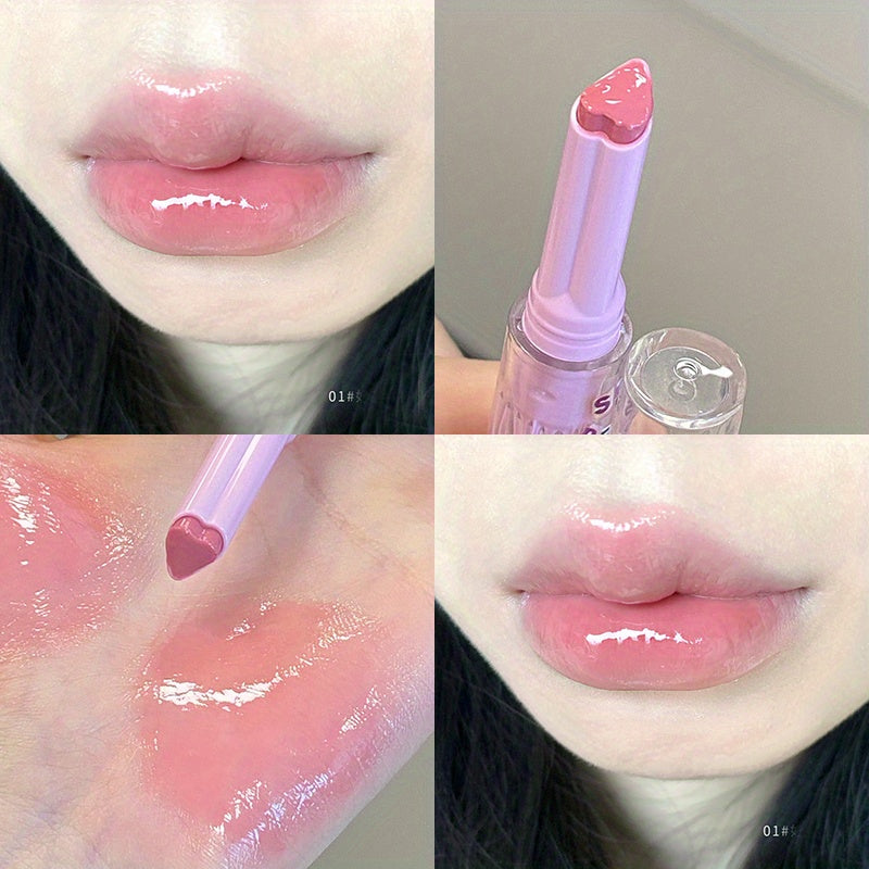 Solid Shimmer Lipstick Gloss 6 Colors Long Lasting Cosmetics