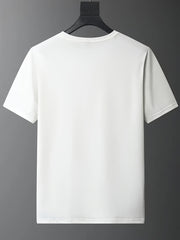 Men's In God We Trust Print T shirt Active Comfy Slightly Stretch Crew Neck Tee