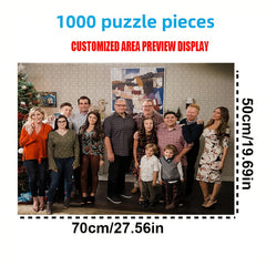 Customizable Photo Puzzle Kits Personalized Family & Couple Portraits