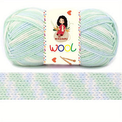 2pcs Gradient Wool Medium Thick Thread for Scarves Hats Clothing Weaving