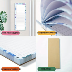 Ocean Theme Magnetic Notepad 60 Sheets To Do List Grocery Shopping Summer Theme