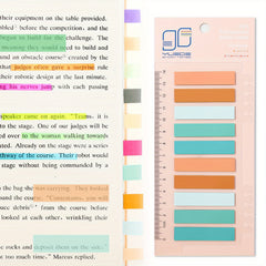 200 Assorted Translucent Sticky Notes Index