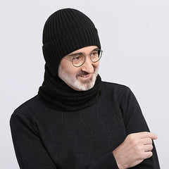 Warm Knitted Beanie Hat & Scarf Set for Men and Women