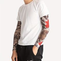Men's Cooling Arm Sleeves Long Anti slip UV Protection Sports Arm Sleeves
