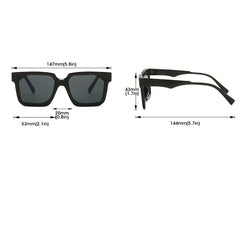 Large Square Frame Sunglasses Colorful Tidal Flat Mirror PC Eyewear