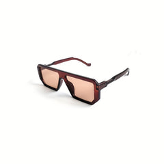 Retro Square Frame Sunglasses for Outdoor Riding and Driving
