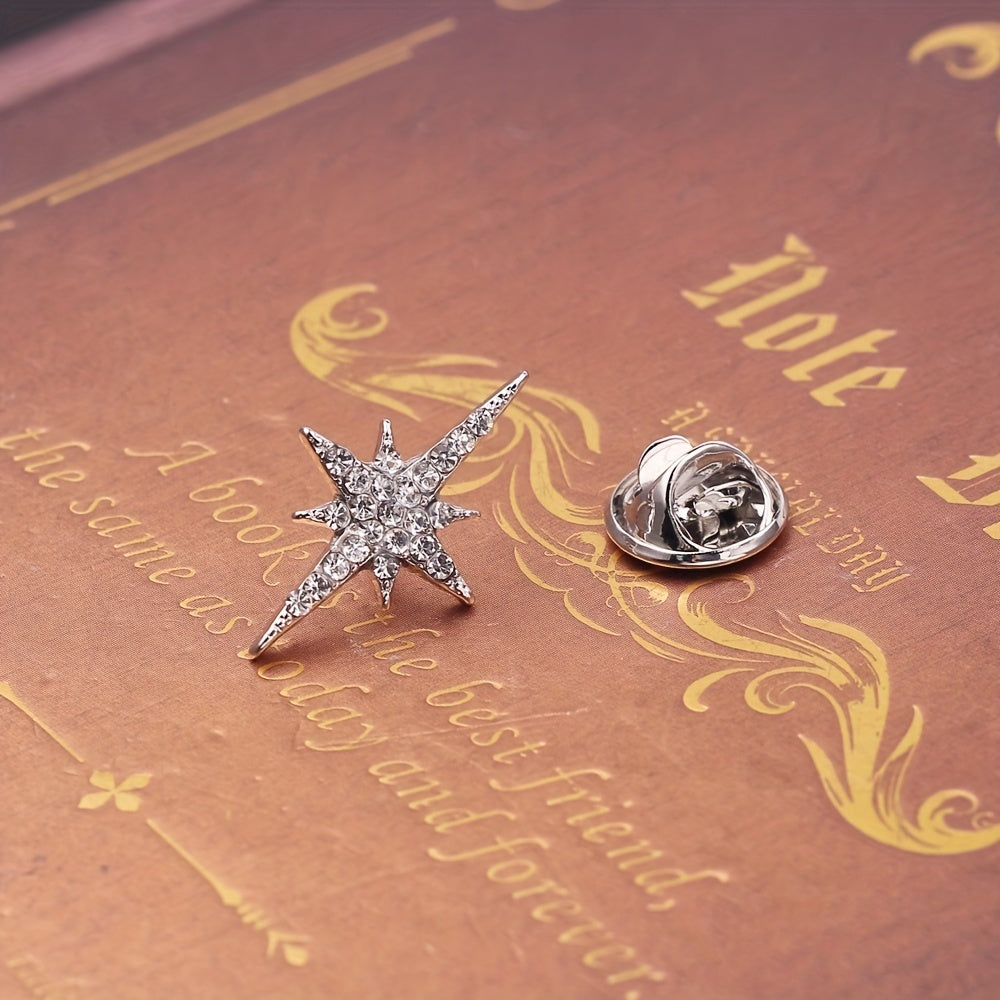 Stylish Six Pointed Star Brooch for Girls - Perfect Accessory