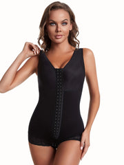 Lace Trim Shaping Bodysuit Tummy Control Butt Lifting Slimmer Body Shaper