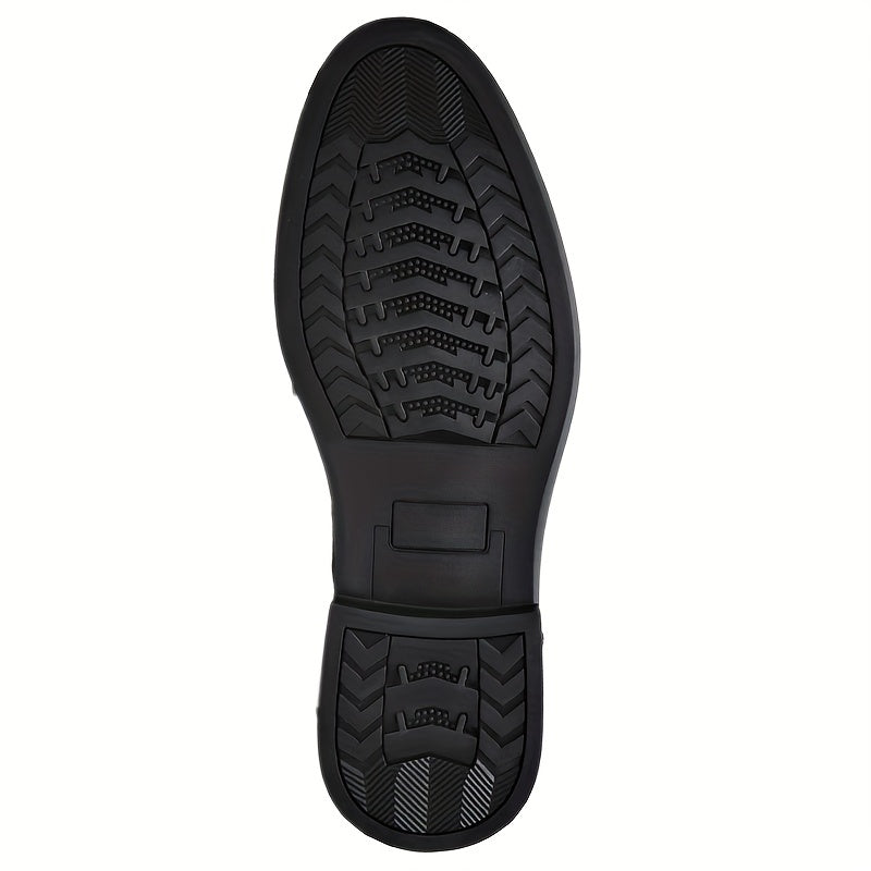 Men's Pointed Toe Oxford Shoes Durable Non Slip Formal Shoes