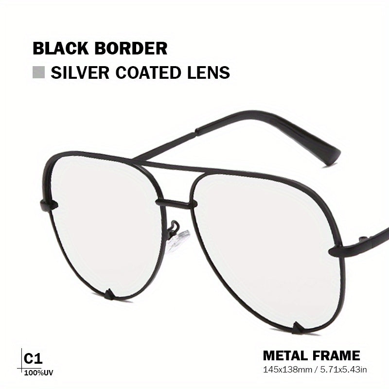 Men's Pilot Sunglasses with Glasses Case