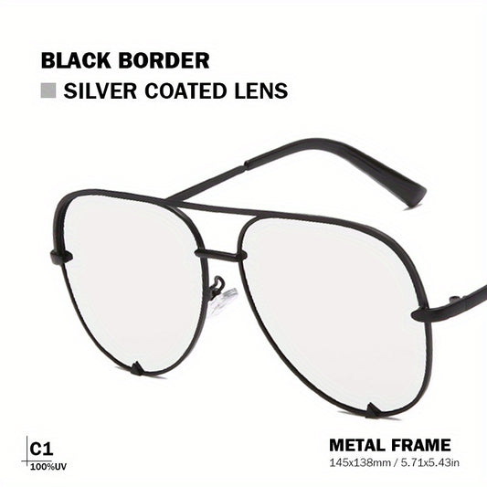 Men's Pilot Sunglasses with Glasses Case