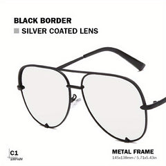 Men's Pilot Sunglasses with Glasses Case