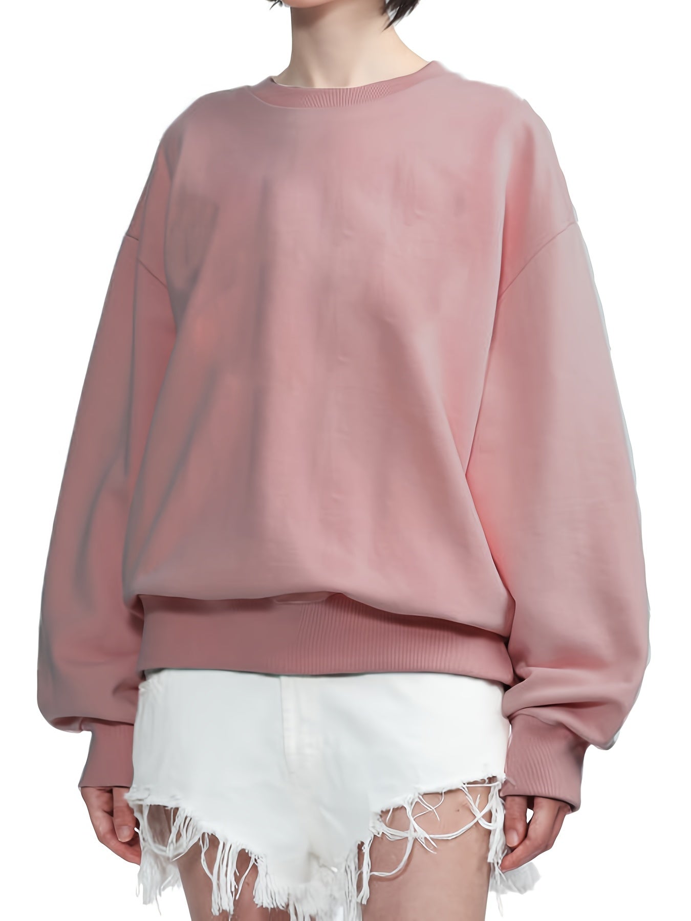 Versatile Crew Neck Sweatshirt for Women