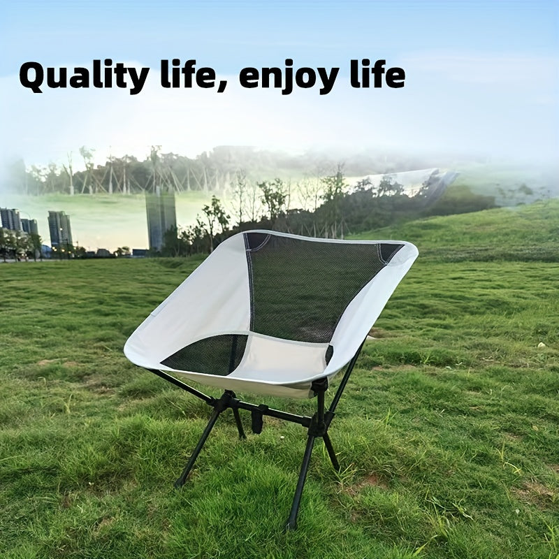 Portable Folding Backrest Chair for Outdoor Camping Barbecue Beach Fishing