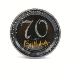 70th Birthday Cheers To 70 Years Paper Plates (20pcs)